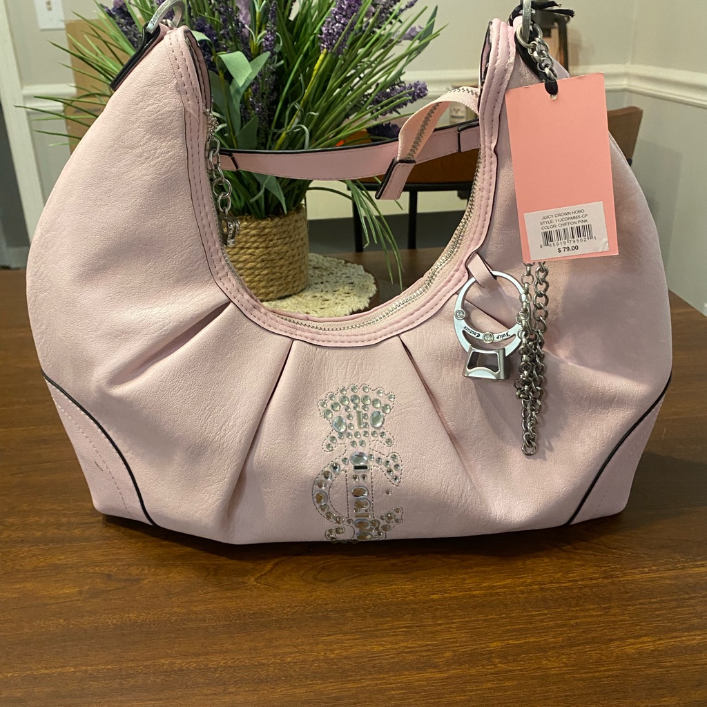 Juicy Couture Crown Hobo/Shoulder Bag Nwt Engagement Ring Charm/Crystals